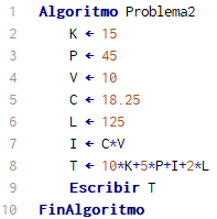 Pseudocódigo en PSeInt